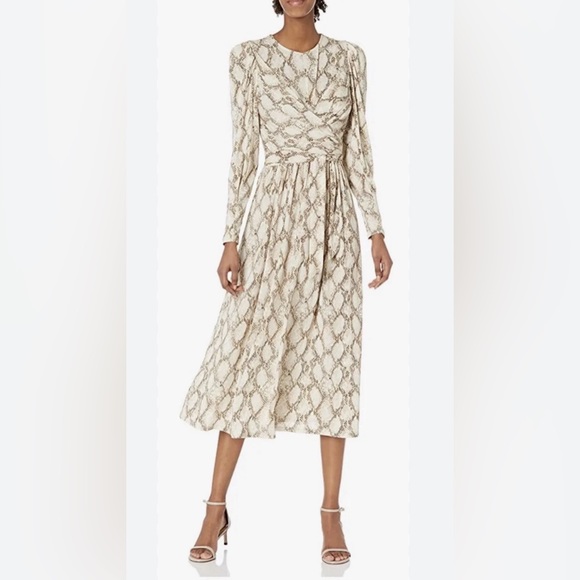 BCBG MAXAZRIA Snake
Embossed Dress Tan Python Size M - Picture 3 of 10